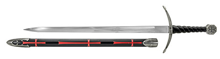 37" One-Handed Knight of Templar Sword