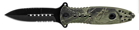 4.5" Spring Assist Folding Knife - Tree Camo