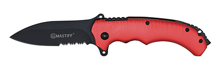 4.75" Spring Assist Mastiff Folding Knife - Red