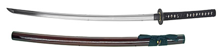 40.5" Hand Honed Samurai Sword - Red