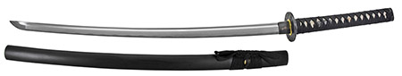 40.5" Hand Honed Samurai Sword - Matte Black