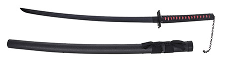 41" Hand Forged Samurai Sword - Black & Red