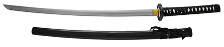 41" Hand Forged Samurai Sword - Black