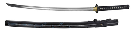 40.5" Hand Forged Musha Samurai Sword - Bamboo Tree