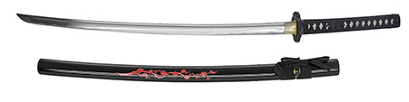 40.5" Hand Forged Samurai Sword - Cherry Blossom
