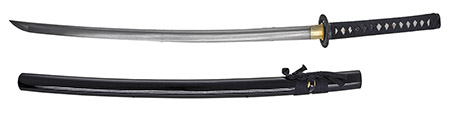 41" Hand Honed Samurai Sword - Black