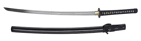 41" Hand Forged Musashi Samurai Sword - Black