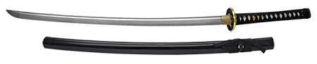 41" Hand Forged Musashi Samurai Sword - Black
