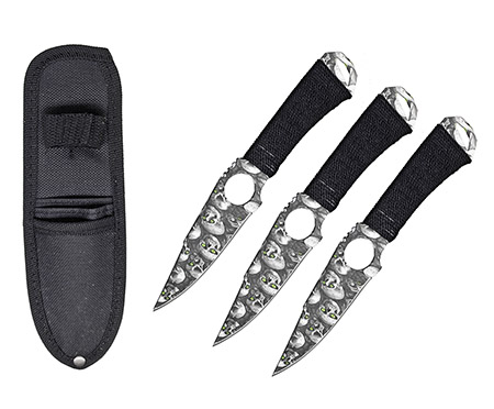 3-pc. Throwing Knives - Skull Camo