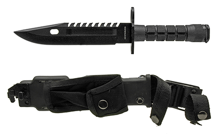 13" Tactical Survival Bayonet - Black