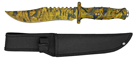 12" Combat Knife - Tree Camo