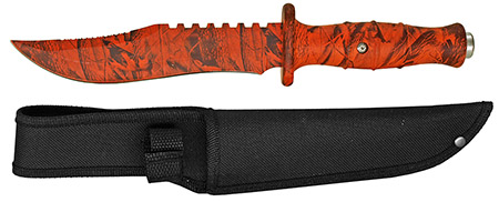 12" Combat Knife - Orange Tree Camo
