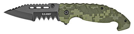 4.75" Spring Assist Licensed US Army Folding Service Knife