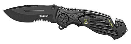 4.75" Spring Assist Licensed US Army Folding Service Knife