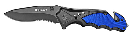 4.5" Spring Assist Licensed US Navy Folding Rescue Knife