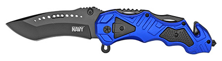 4.75" Spring Assist Licensed US Navy Folding Rescue Knife
