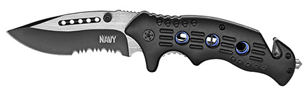 4.75" Spring Assist Licensed US Navy Folding Rescue Knife