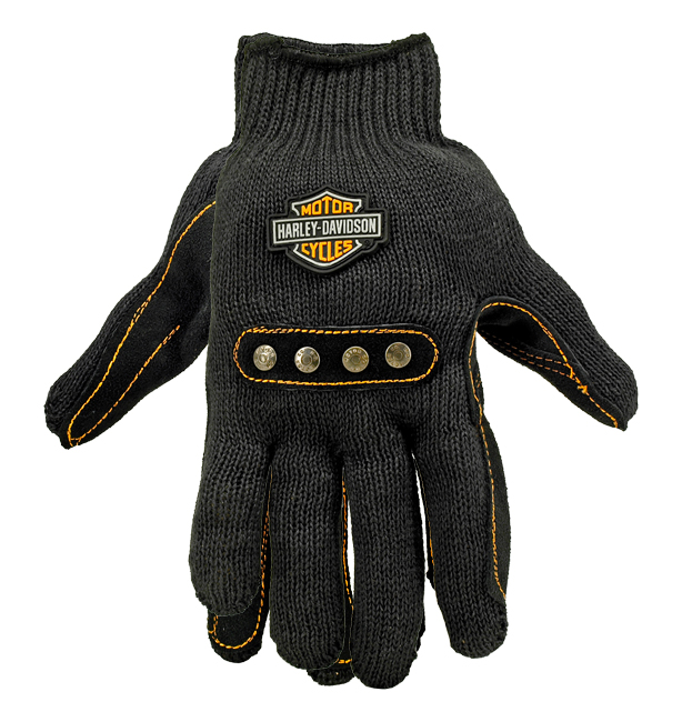 Harley Davidson Kevlar Leather Palm Gloves - Pair