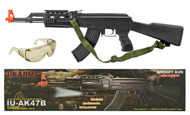 UK Arms IU-AK47B Battery Powered Airsoft Replica AK47 Assault Rifle