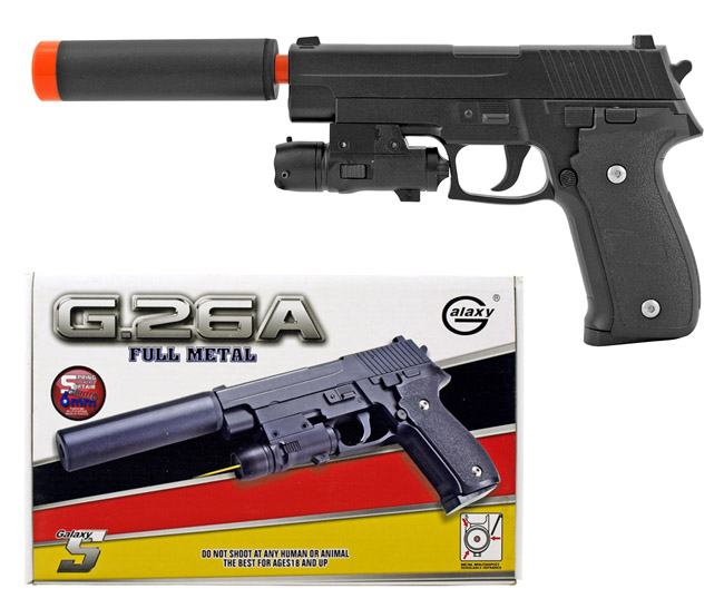 Galaxy G26A Full Metal Replica Spring Powered Airsoft Handgun