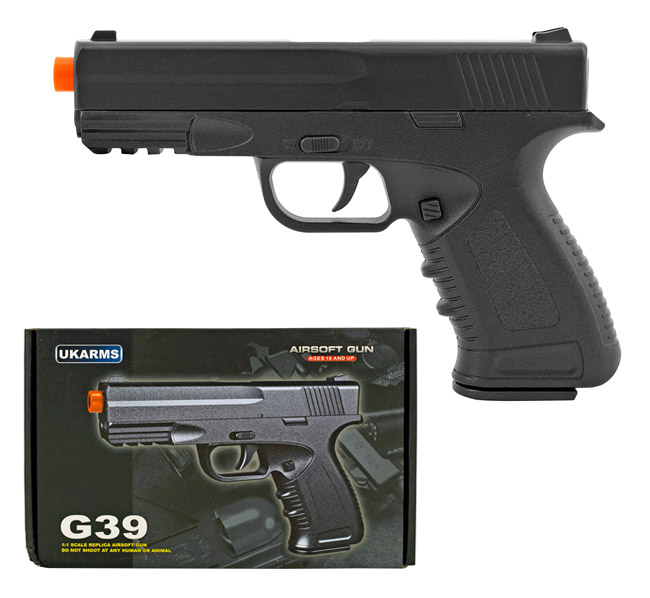 UKArms G39 Full Metal Spring Assisted Airsoft BB Pistol Handgun