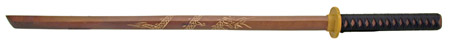 39" Wood Practice Sword - Red Dragon