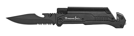 5" Spring Assist Survival Folding Knife - Black