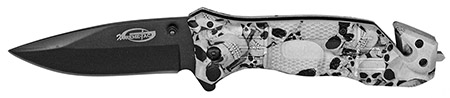 4.5" Spring Assist Knife - Skulls