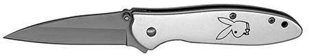 4" Spring Assist Bunny Folding Knife - Silver