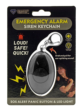 Emergency Alarm Siren Sound Grenade Keychain - Assorted Colors