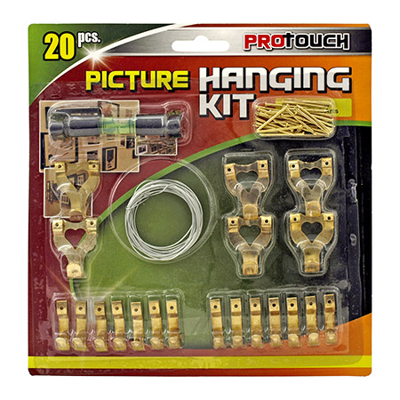20 - pc. ProTouch Picture Hanging Kit with Level - Cotton Valley CH81808