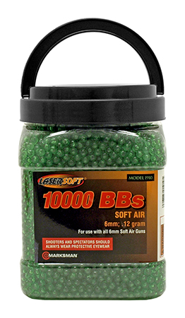 Marksman 10,000 ct. 6mm .12 Gram Airsoft Ammo BB's