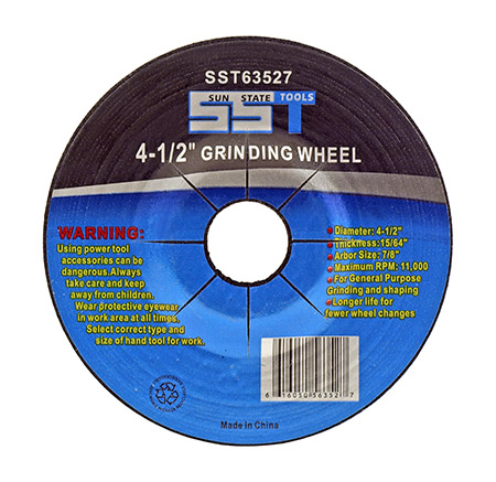 Sun State Tools - 4-1/2" Grinding Wheel