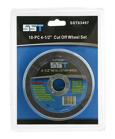 Sun State Tools - 10pc. 4-1/2" Cut Off Wheel Set