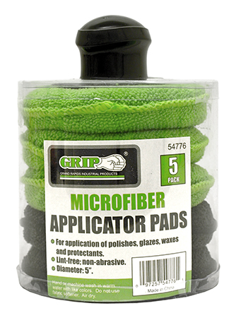 5 - pk. Microfiber Applicator Pads with Handle - Grip