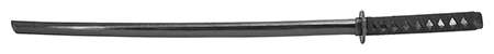 40" Wooden Practice Samurai Sword - Black