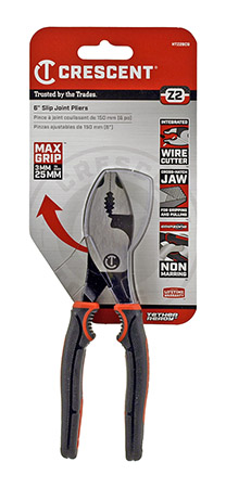 Crescent Tools 6" Z2 Dual Material Slip Joint Pliers - HTZ26CG