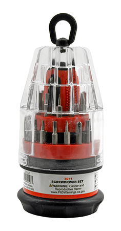 Diamond Visions - 31 Pc. Interchangeable Screwdriver Bit Set