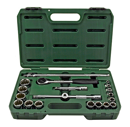 20 Pc. 1/2” Drive 6 and 12 Point SAE Socket Set - SATA - ST09087SJ
