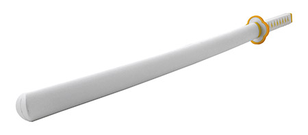 40.5" Foam Cosplay Convention Demon Warrior Anime Cosplay Samurai Katana - White and Orange