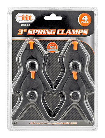 3" Hand Spring Clamp Set of 4 pieces - Illinois Industrial Tool