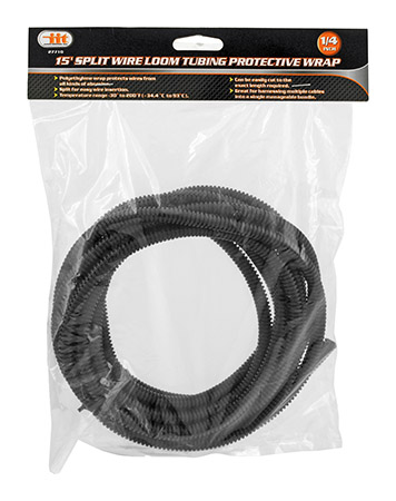 15' Split Wire Loom Tubing 1/4" Protective Wrap - IIT