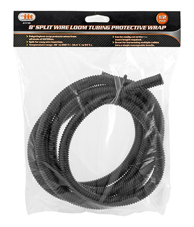 8' Split Wire Loom Tubing 1/2" Protective Wrap - IIT