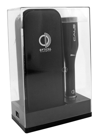 Long Distance Light Projection Optical Dynamics Flashlight - Black