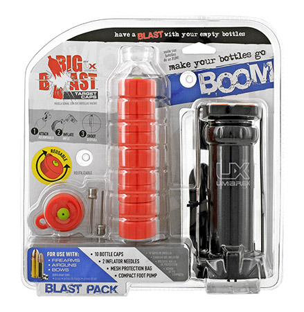 Big Blast Target Bottle Caps with Inflator Pump - Umarex