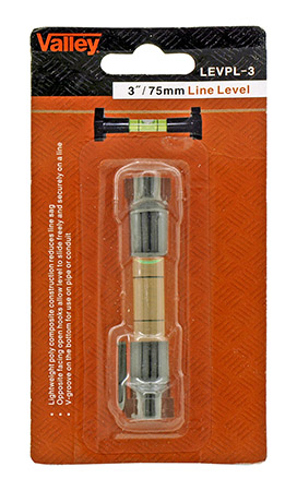 Valley Tools 3" Line Level - LEVPL-3