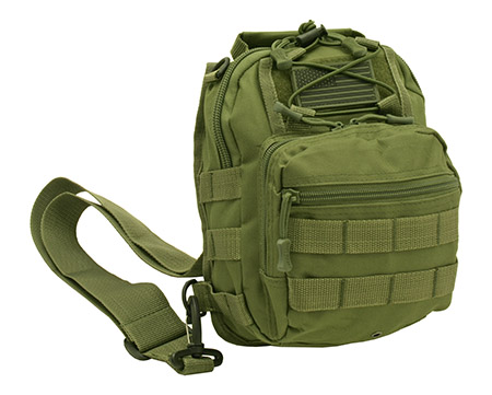 Concealed Carry EDC Tactical Molle Sling Ammo Bag - Olive Military Green