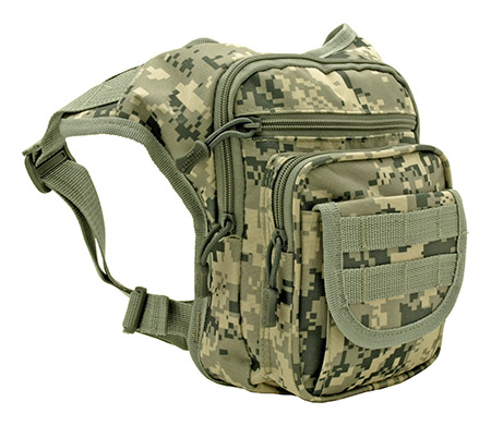 Leg Drop Style Tactical EDC Molle Hip Bag - Digital Camo