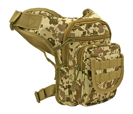 Leg Drop Style Tactical EDC Molle Hip Bag - Tan Digital Camo
