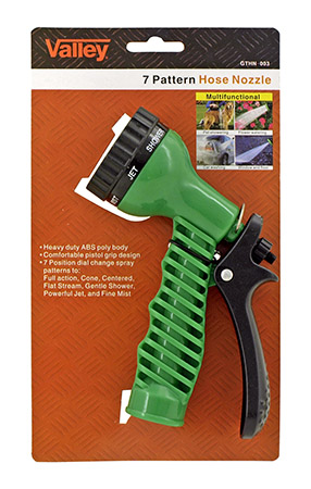Valley Tools 7-Pattern Trigger Style Garden Hose Nozzle